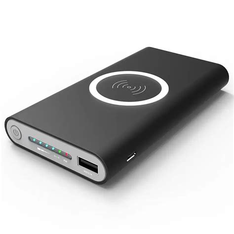 Qi 8000mAh Power Bank Wireless Charger For Samsung Apple Mobile Phones ...