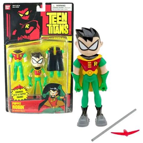 Teen Titans Go Robin 5 Action Figure Transforming Puppet Bandai America - ToyWiz