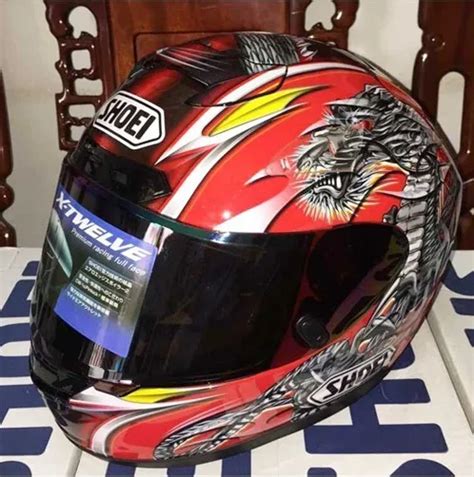 SHOEI X12 helmet Chinese dragon motorcycle racing helmet full helmet Four Seasons men and women ...