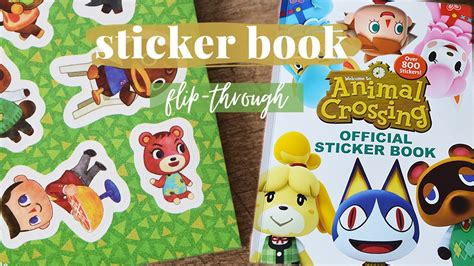 ANIMAL CROSSING STICKER BOOK | A quick flip-through 🌱 - YouTube