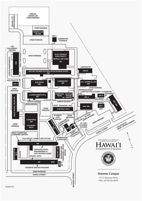 University Of Hawaii At Manoa Campus Map