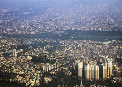 Aerial view of Kolkata city of India - C&C are welcome