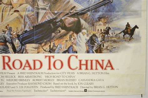 HIGH ROAD TO CHINA (1983) Original Cinema Quad Movie Poster - Tom Selleck | eBay