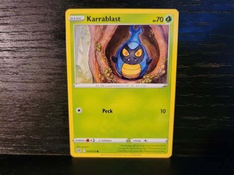 Pokémon TCG Karrablast Sword & Shield: Brilliant Stars 015/172 Regular Common for sale online | eBay