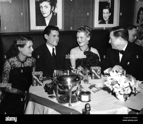 The Erwin family, from left, Judy Ewrin, Stuart Erwin, Jr., June Collyer Erwin, Stuart Erwin, at ...