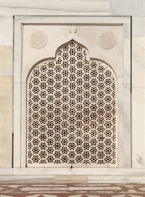 Intricate Designs and Carvings of Taj Mahal Stock Image - Image of ...