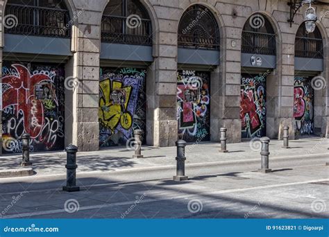 Graffiti in the City of Barcelona Editorial Photo - Image of colourful, gothic: 91623821