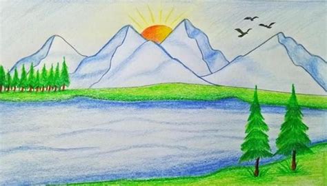 Le dessin de paysage - trouvez de l'inspiration pour dessiner ...