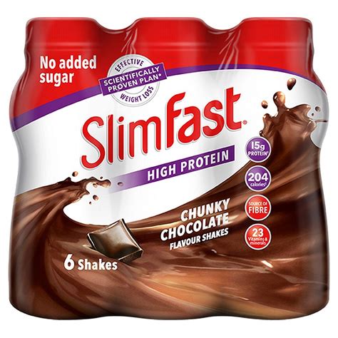 SlimFast High Protein Shake Multipack for Weight Loss with Different F