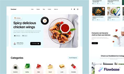 Cooking Template 🟣 by Flowbase.co | Figma