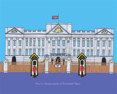 Buckingham Palace 'Queen only' entrance #graphic #postcards #london ...