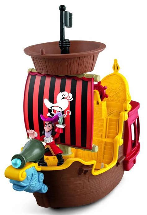 Amazon.com: Fisher-Price Disney's Jake & the Never Land Pirates, Hook's Jolly Roger Pirate Ship ...