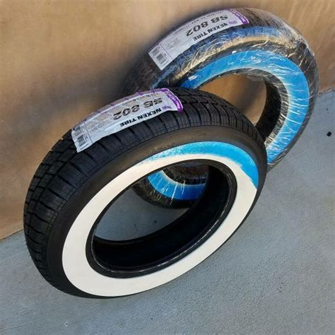 Brand new 15" Wide White Walls Whitewall Tires 165/80R15 F560 ...