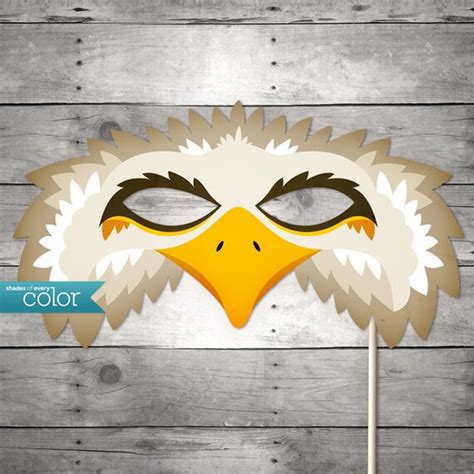 DIY Printable Eagle Mask Mardi Gras by ShadesOfEveryColor on Etsy