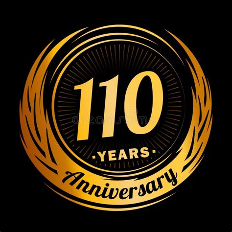 110th Anniversary Design Template. 110 Years Logo. 110 Years Vector And ...