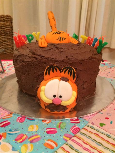 Garfield birthday cake Garfield Cake, Garfield Birthday, 7th Birthday ...