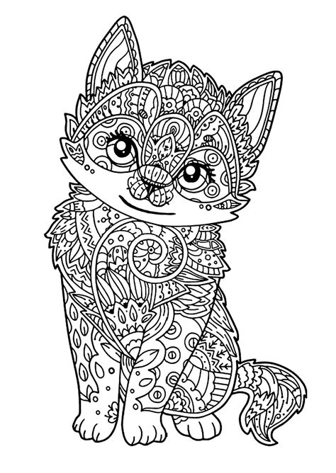 Free Coloring Pages Cats And Dogs