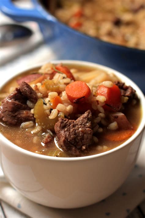 Perfectly Tender Beef Barley Stew - Live Simply