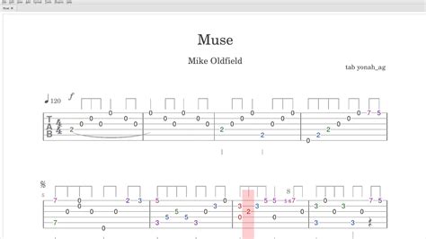 Muse - Mike Oldfield - Fingerstyle Guitar Tab - YouTube