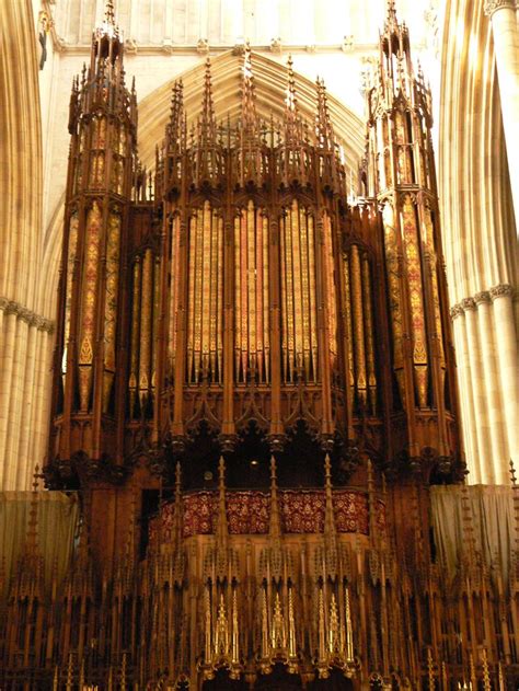 Interior of York Minster - the organ