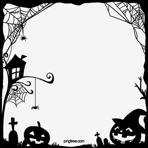 Halloween Spider Web Pumpkin Black Border, Pumpkin Drawing, Spider Drawing, Halloween Drawing ...