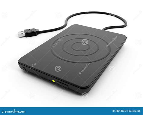 External Hard Drive stock illustration. Illustration of drive - 48714675