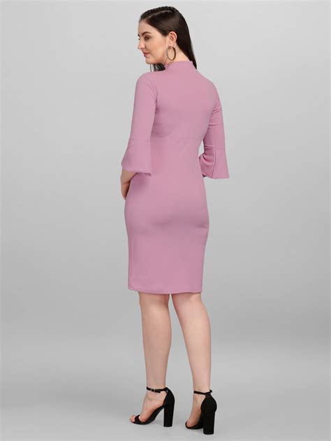 Bodycon Light Purple Dress - Adoldia