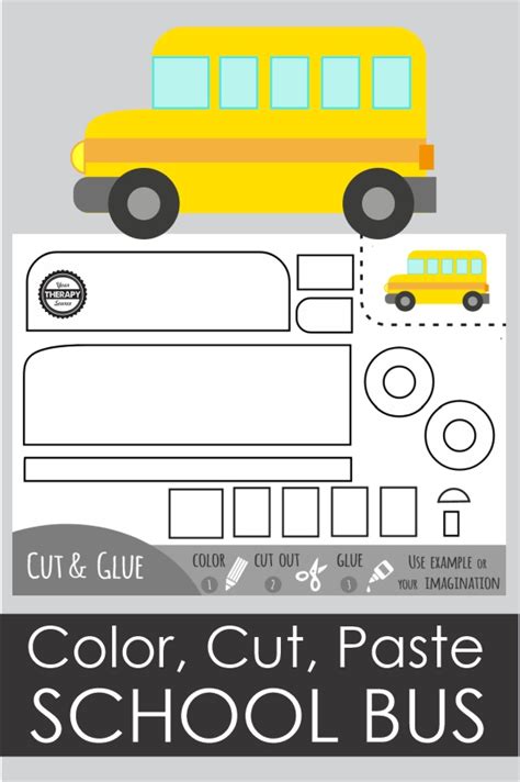 School Bus Craft - Free Printable - Your Therapy Source