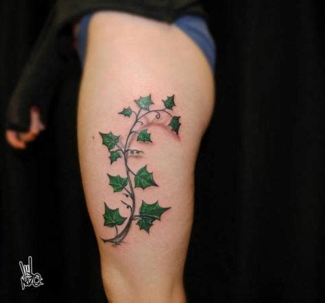 32 Black Ivy Leaf Tattoos ideas | tattoos, leaf tattoos, vine tattoos