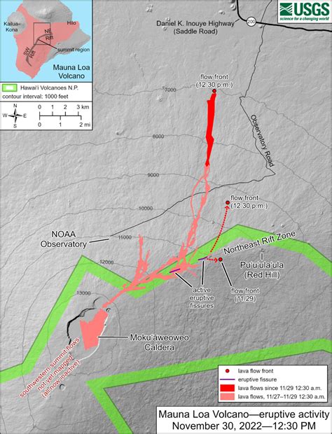 VIDEO: New Mauna Loa Eruption Maps Show Lava Advance, Viewing Area