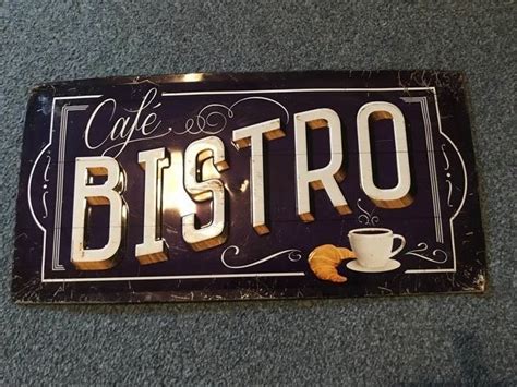 Cafe Bistro - Sign (1) - Brass - Catawiki