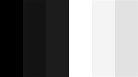 Powerful Black And White Color Palette | Black color palette, Black and white colour, Color palette