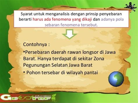 Prinsip prinsip geografi