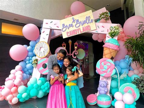 A colorful Candyland themed birthday party for Princess Brea and ...