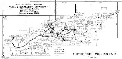 South Mountain History: Entire 1964 South Mountain Park Brochure Map