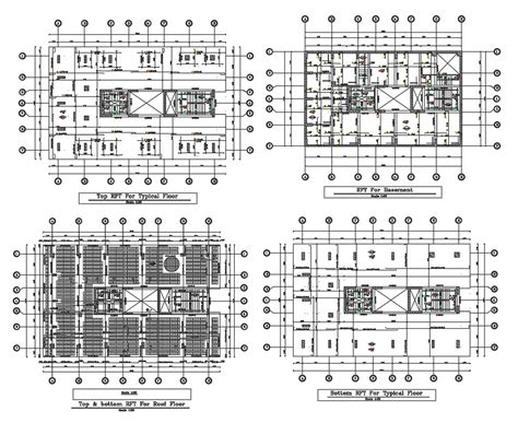 Raft foundation construction plan download autocad drawing – Artofit