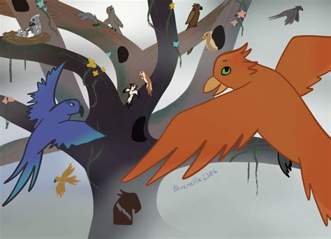 ThunderClan Camp If The Cats Were Birds | Warrior Cats