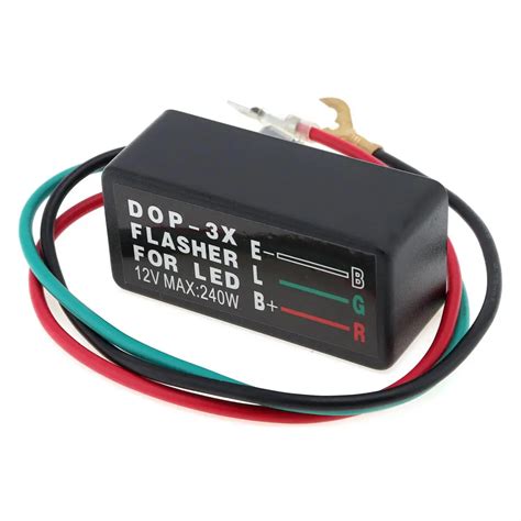 Dc 12v Dop-3x Led Turn Signal Light Flasher Blinker Relay Flash Strobe ...