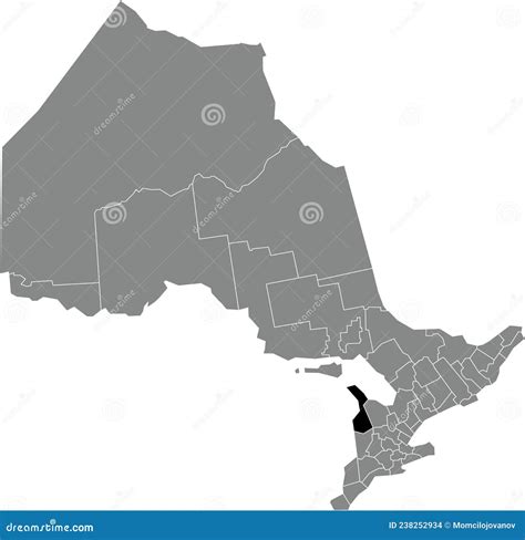 Locator Map of the BRUCE COUNTY Stock Vector - Illustration of counties, direction: 238252934