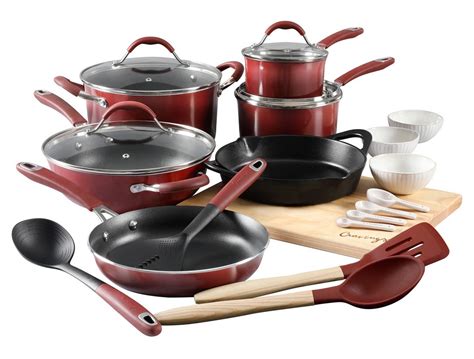 Macy’s: Cravings by Chrissy Teigen 22-Pc. Nonstick Aluminum Cookware ...