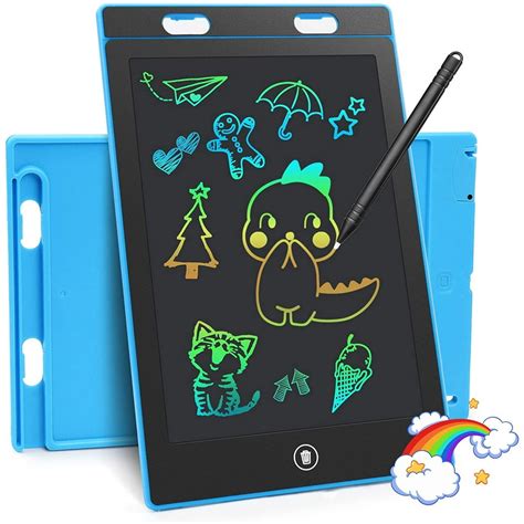 LCD Writing Tablet 12 in Doodle Board Drawing Tablet Colorful LCD ...