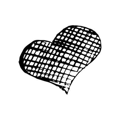 Sketch Scribble Heart. Hand drawn Pencil Scribble Hearts. Vector illustration 13899599 Vector ...