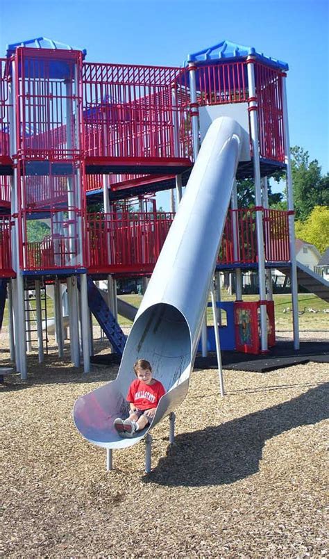 Aluminum Tube Slide | Playground, Playground equipment, Backyard slide