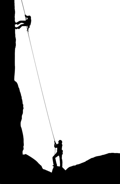 Climbing Silhouette | Free download on ClipArtMag