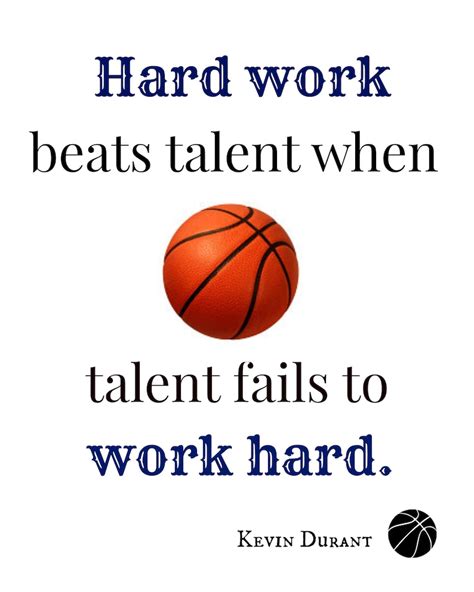 Hard Work Beats Talent Quote Kevin Durant : No physical item will be ...