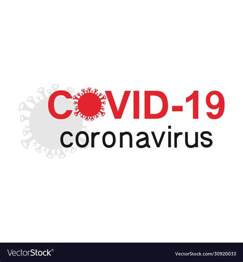 Coronavirus label Royalty Free Vector Image - VectorStock