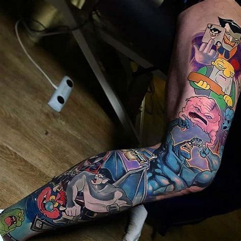 Update more than 56 90s cartoon sleeve tattoo best - in.cdgdbentre