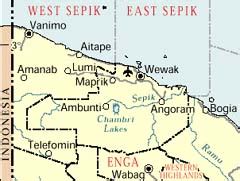 Art from Sepik > Info > Sepik River Map