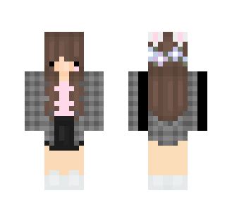 Download chibi girl w/bunny ears || Minecraft Skin for Free ...