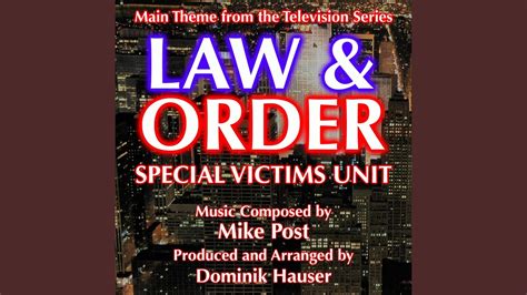 Law & Order: Special Victims Unit (Theme from the TV Series) - Dominik Hauser | Shazam